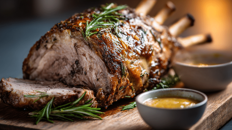 épaule d'agneau airfryer croustillante servie avec des légumes