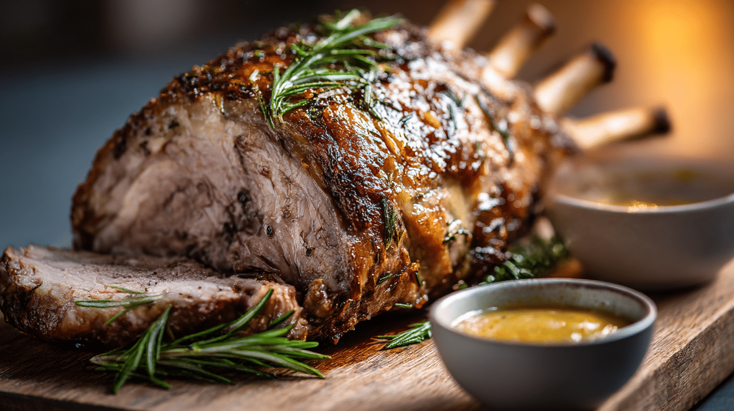épaule d'agneau airfryer croustillante servie avec des légumes