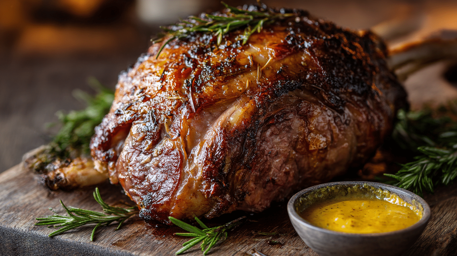 épaule d'agneau airfryer marinée dans des épices