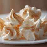 Des meringues croustillantes airfryer sont en préparation dans un bol en verre.