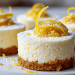 Mini cheesecakes citron airfryer en cours de préparation, avec des ingrédients frais