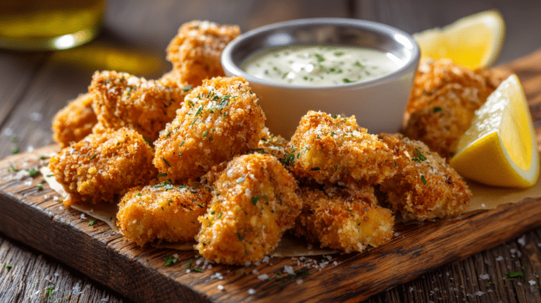 nuggets maison airfryer dorés et croustillants, parfaits pour une collation saine.