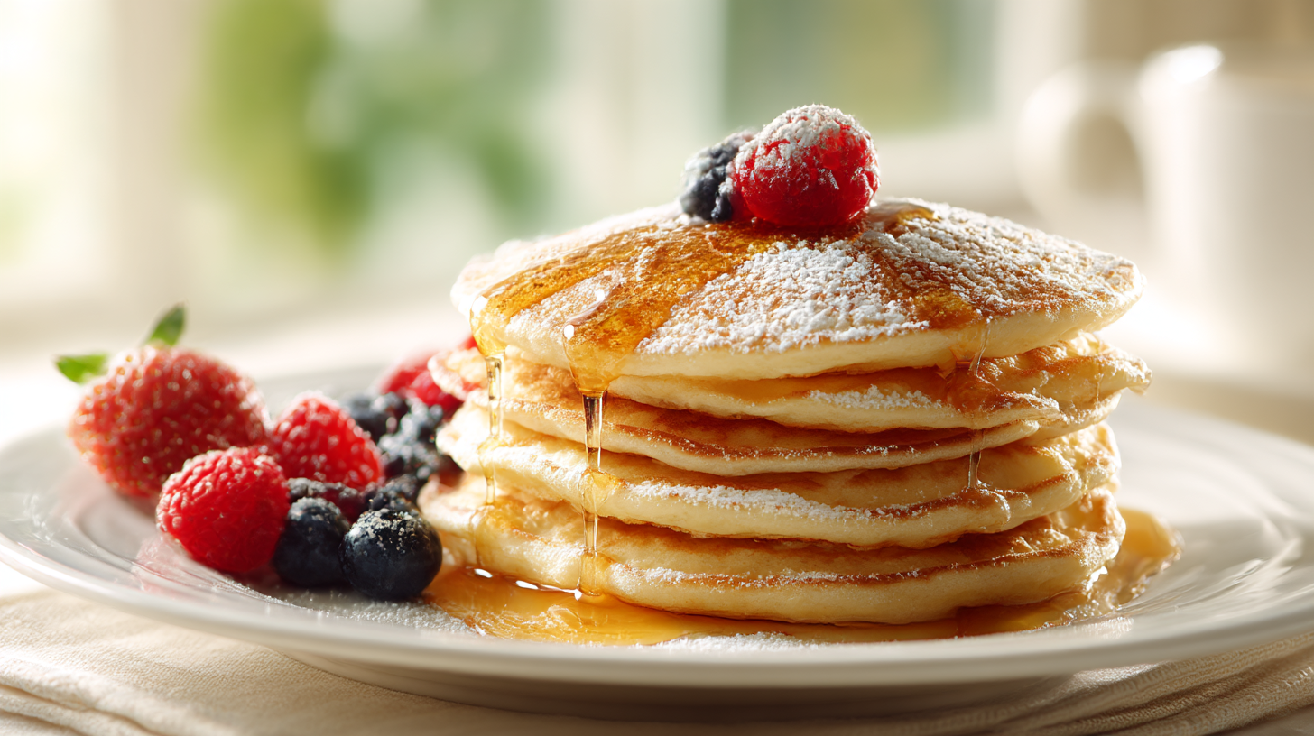 Recette facile de pancakes airfryer, cuits à la perfection.