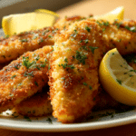 Poisson pané surgelé airfryer, croustillant et appétissant