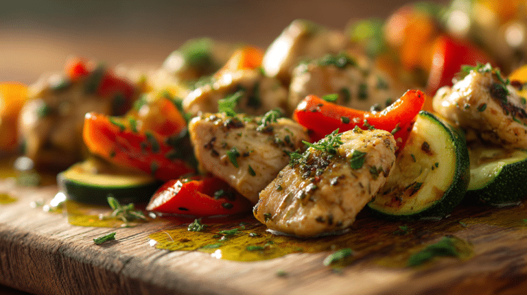 Plat de poulet croustillant cuit au airfryer, recette saine au airfryer.